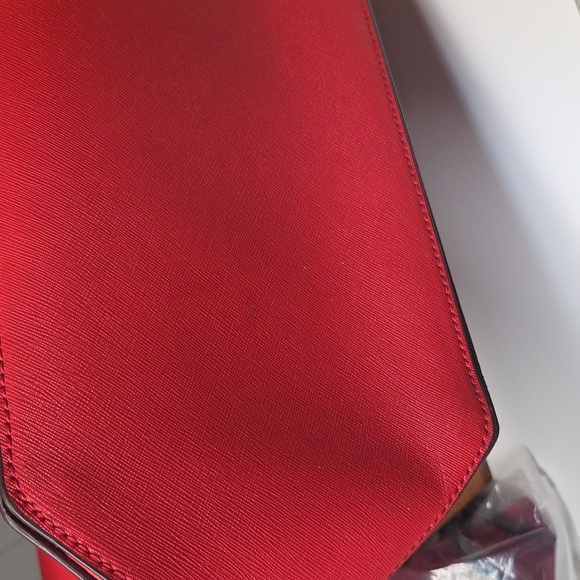 Marc Jacobs Logo Shopper East West Red Saffiano Leather - Picture 8 of 13